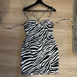 ASOS mini zebra dress